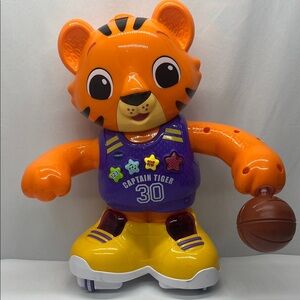 Captain Tiger Interactive Basketball Toy - Orange & Purple